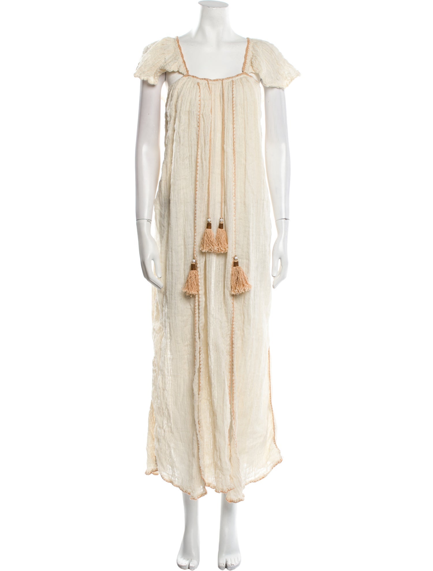 Las Noches Ibiza Square Neckline Long Dress