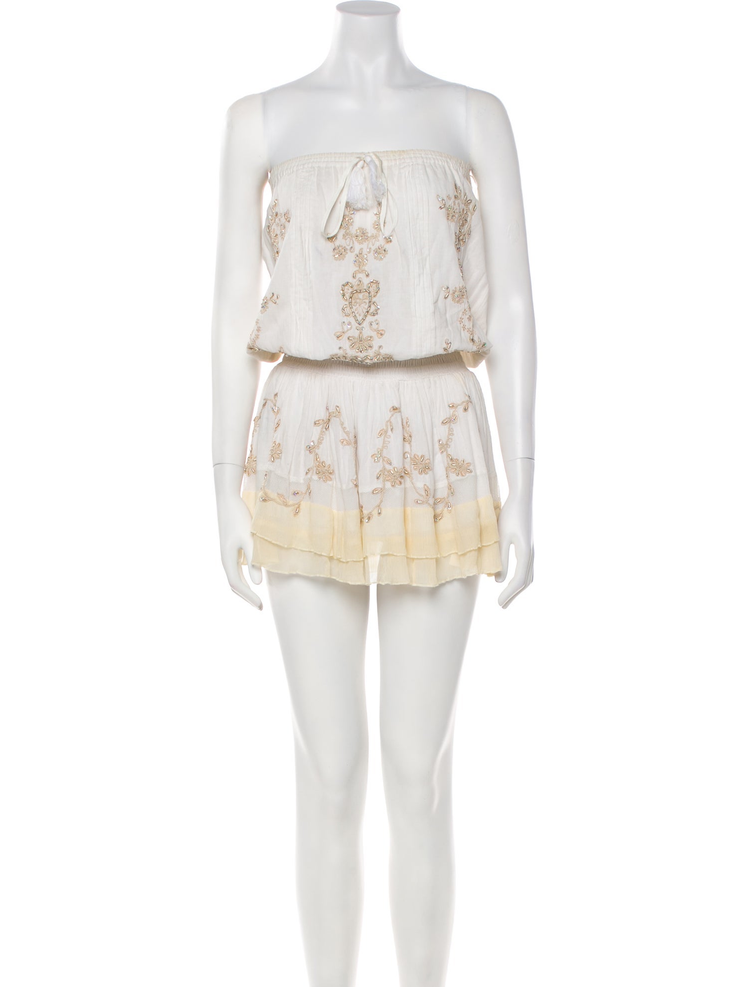 Las Noches Ibiza Floral Print Mini Dress