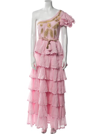 Las Noches Ibiza Floral Print Long Dress