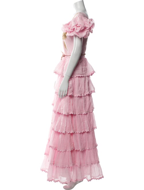 Las Noches Ibiza Floral Print Long Dress