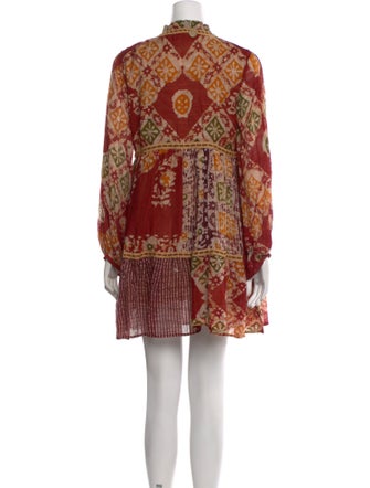 Las Noches Ibiza Paisley Print Mini Dress