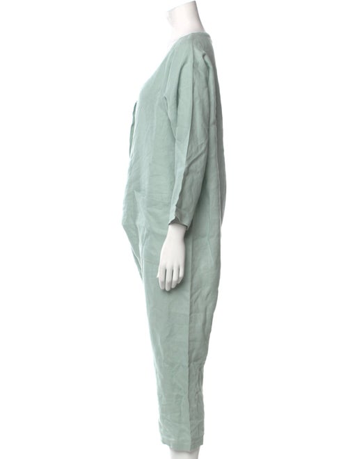 LRNCE Linen Scoop Neck Jumpsuit