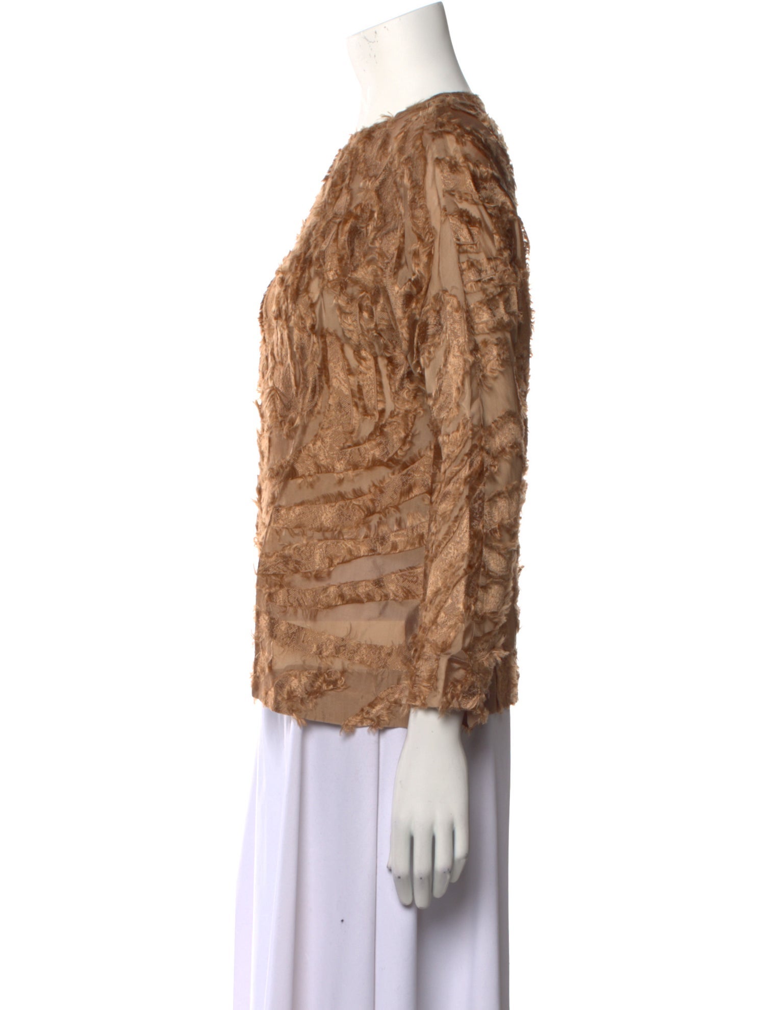 Maison Laviniaturra Printed Bateau Neckline Blouse