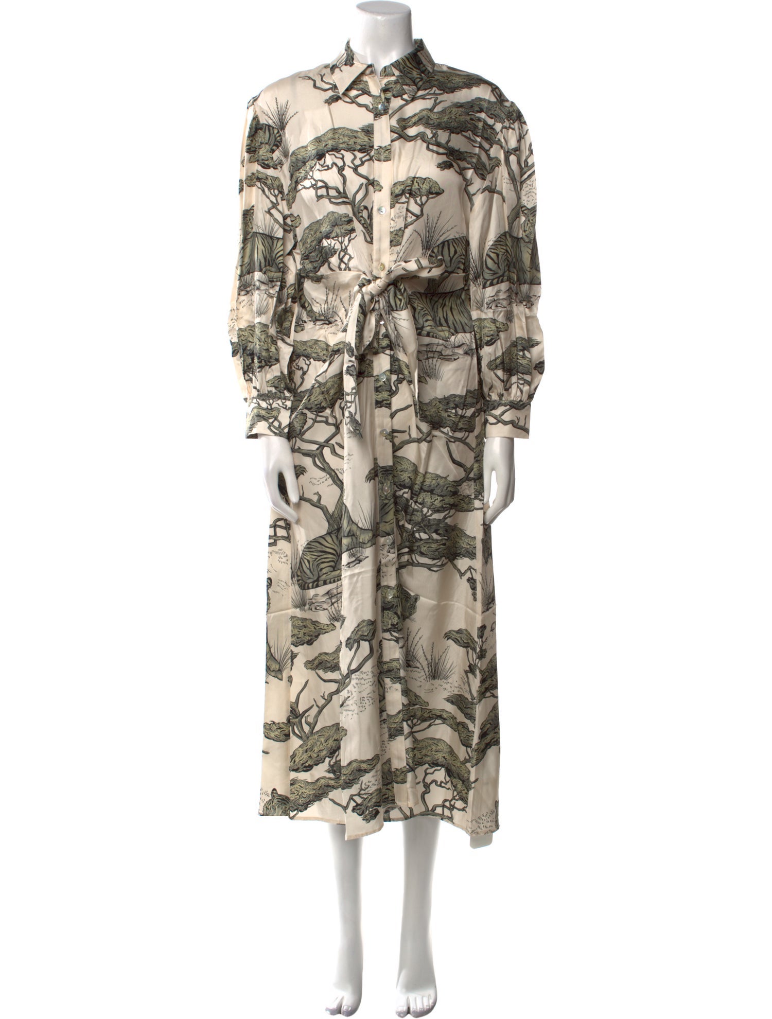 Las Surenas Silk Long Dress w/ Tags