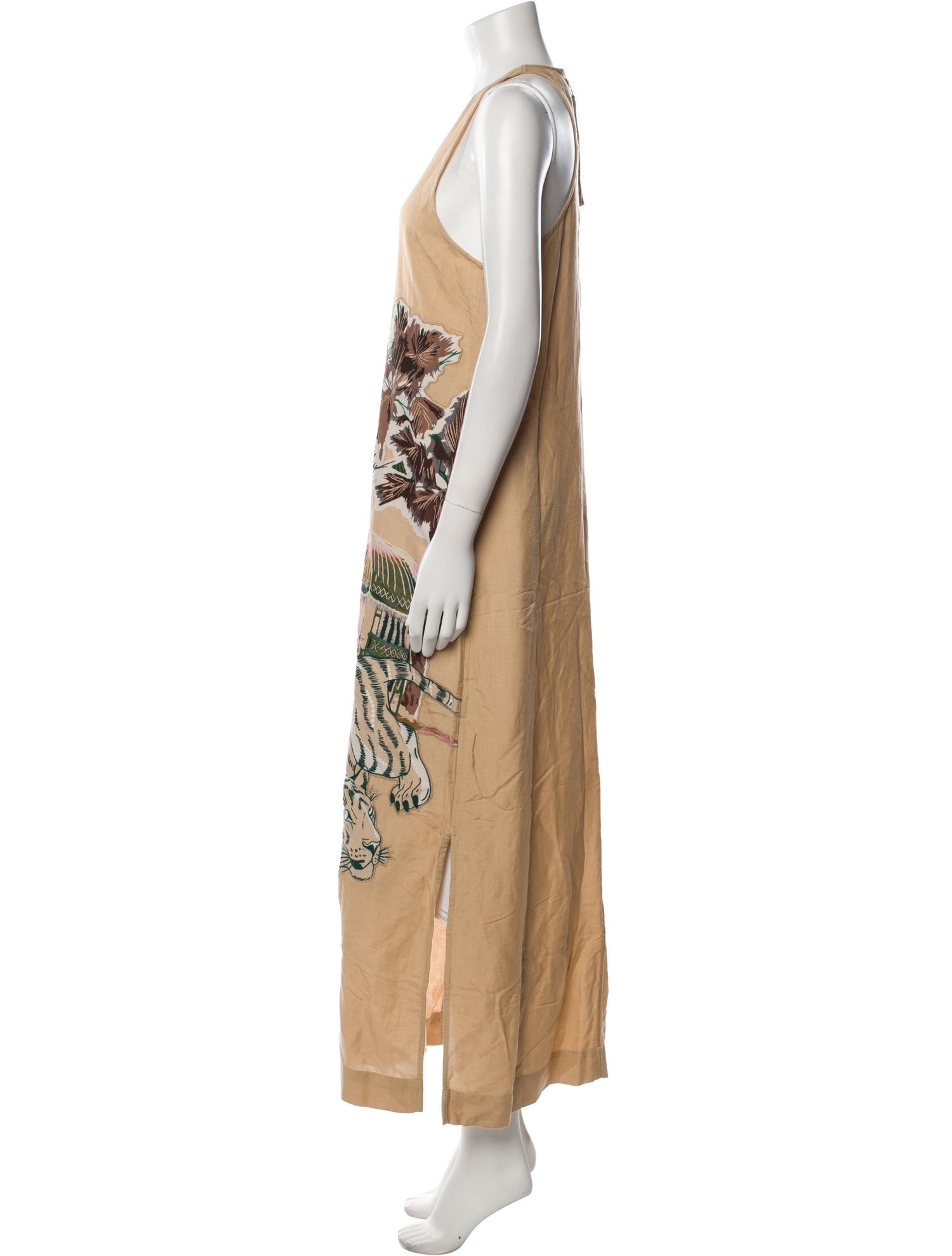 Las Surenas Printed Long Dress w/ Tags
