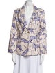 Las Surenas Linen Printed Blazer