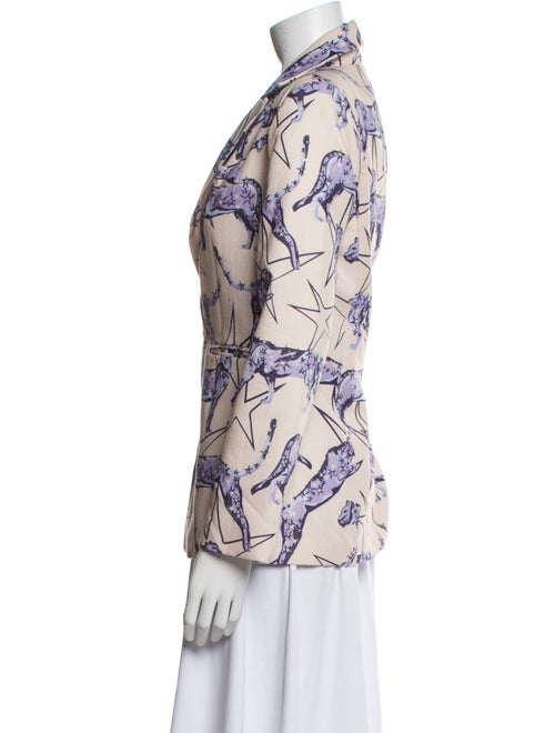 Las Surenas Linen Printed Blazer