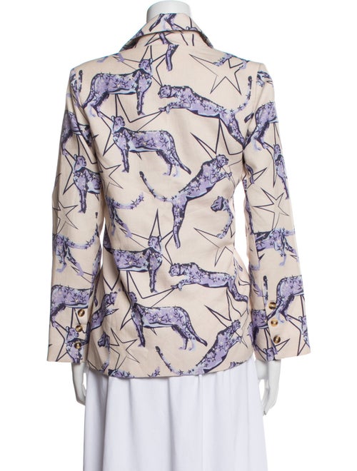 Las Surenas Linen Printed Blazer