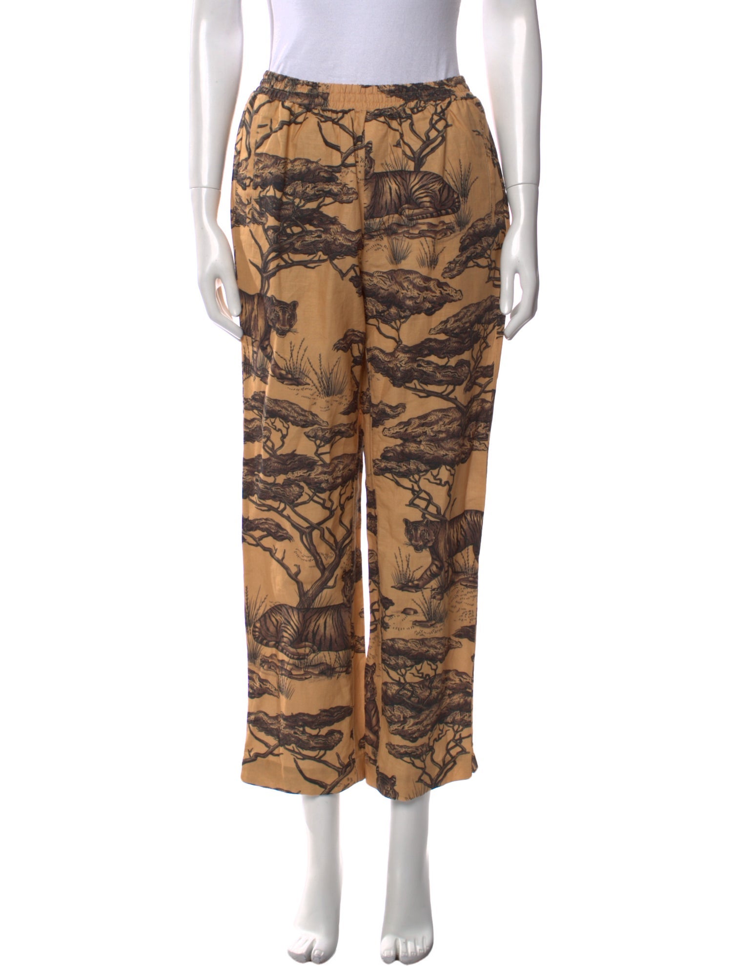 Las Surenas Printed Straight Leg Pants