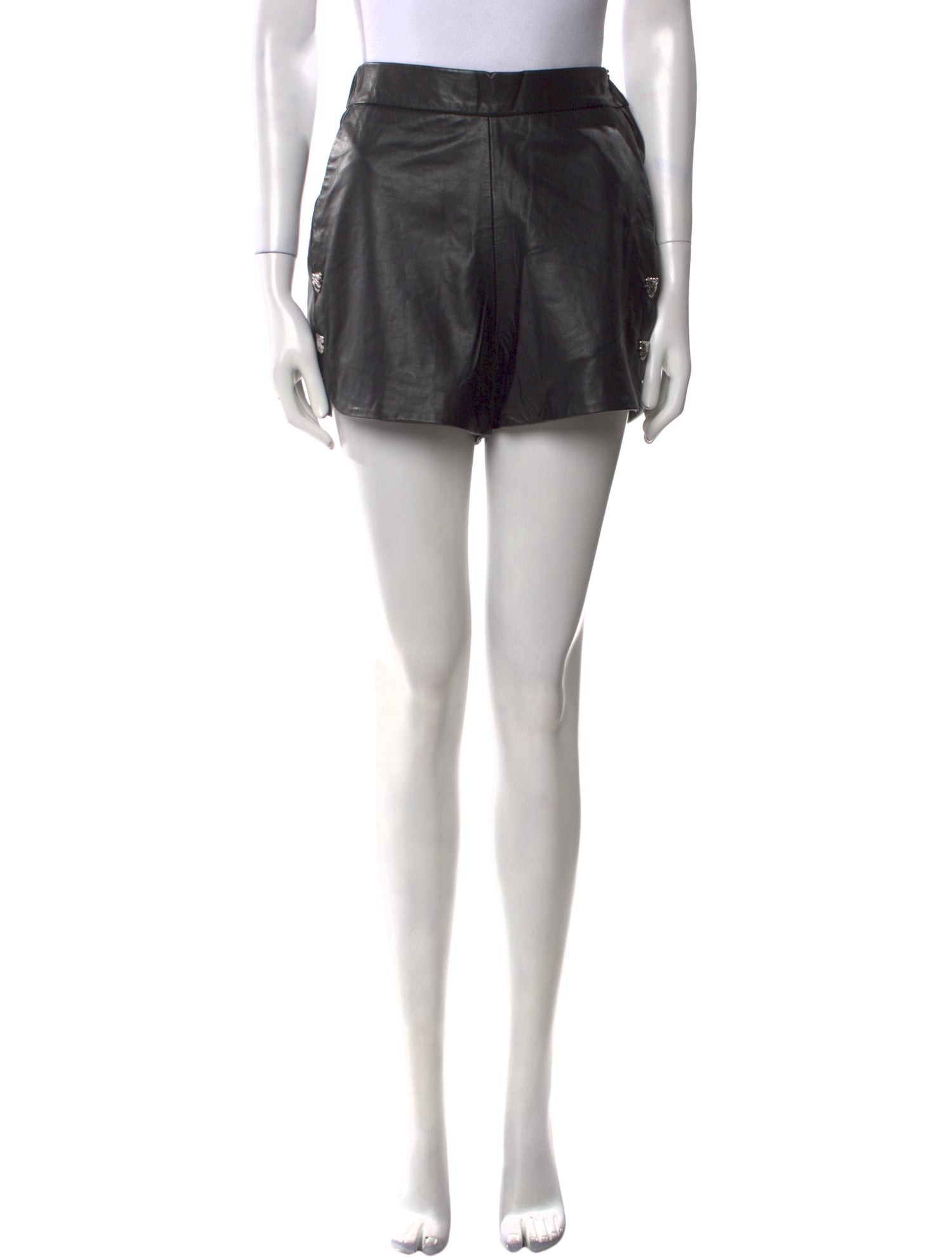 Las Surenas Leather Mini Shorts w/ Tags
