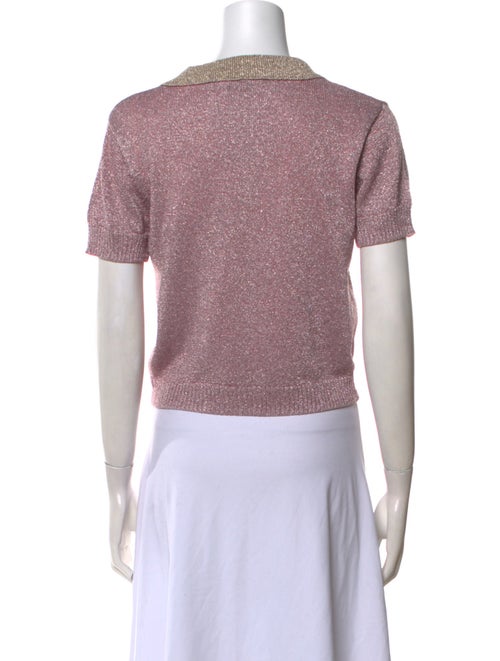 Lazoschmidl Graphic Print V-Neck Sweater