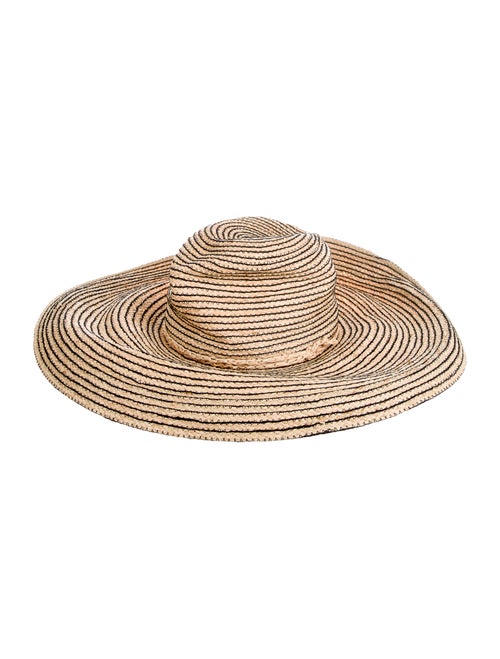 Lola Hats Straw Wide-Brim Hat Tan