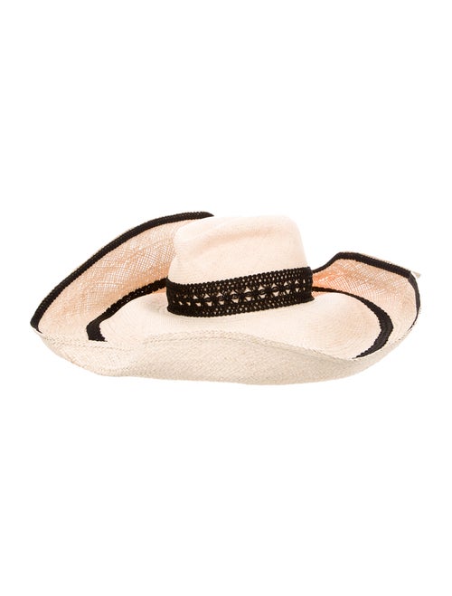 Lola Hats Straw Wide-Brim Hat Beige