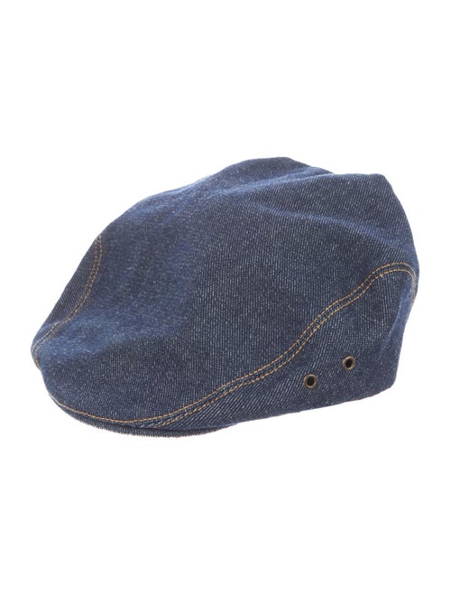 Lola Hats Denim Newsboy Hat blue