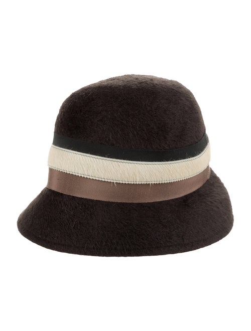 Lola Hats Fur Felt Fedora Grey