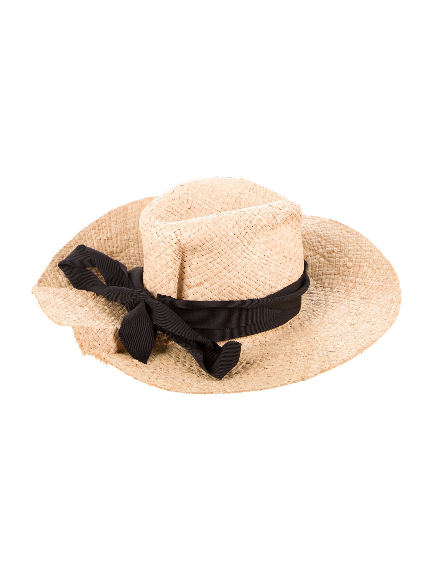Lola Hats Wide Brim Ribbon Accent