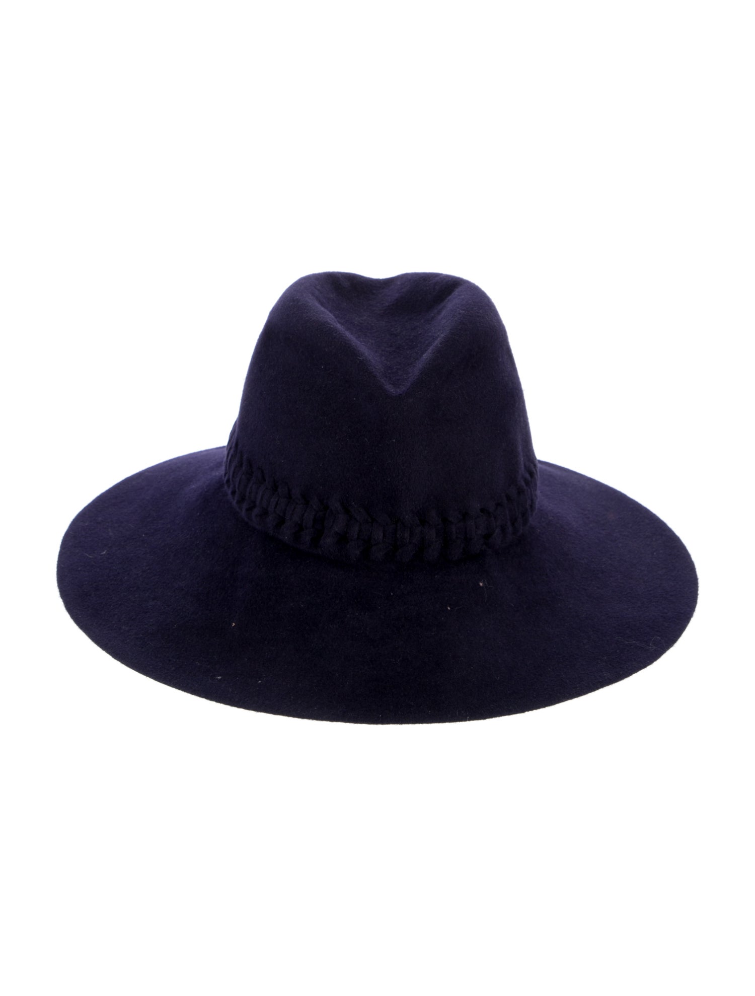 Lola Hats Wool-Blend Braided Fedora Hat