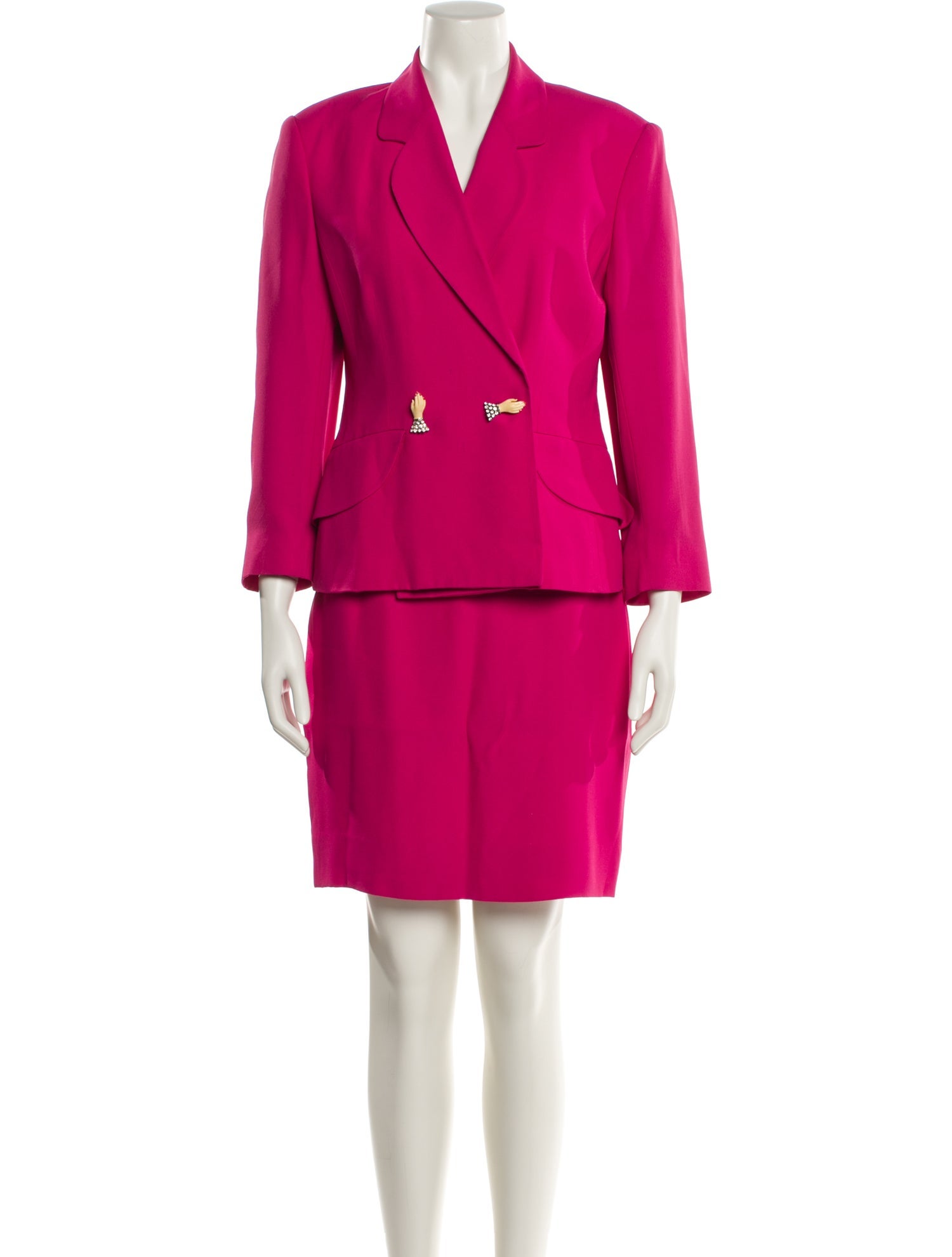 Lolita Lempicka Vintage Crystal Embellishments Skirt Suit