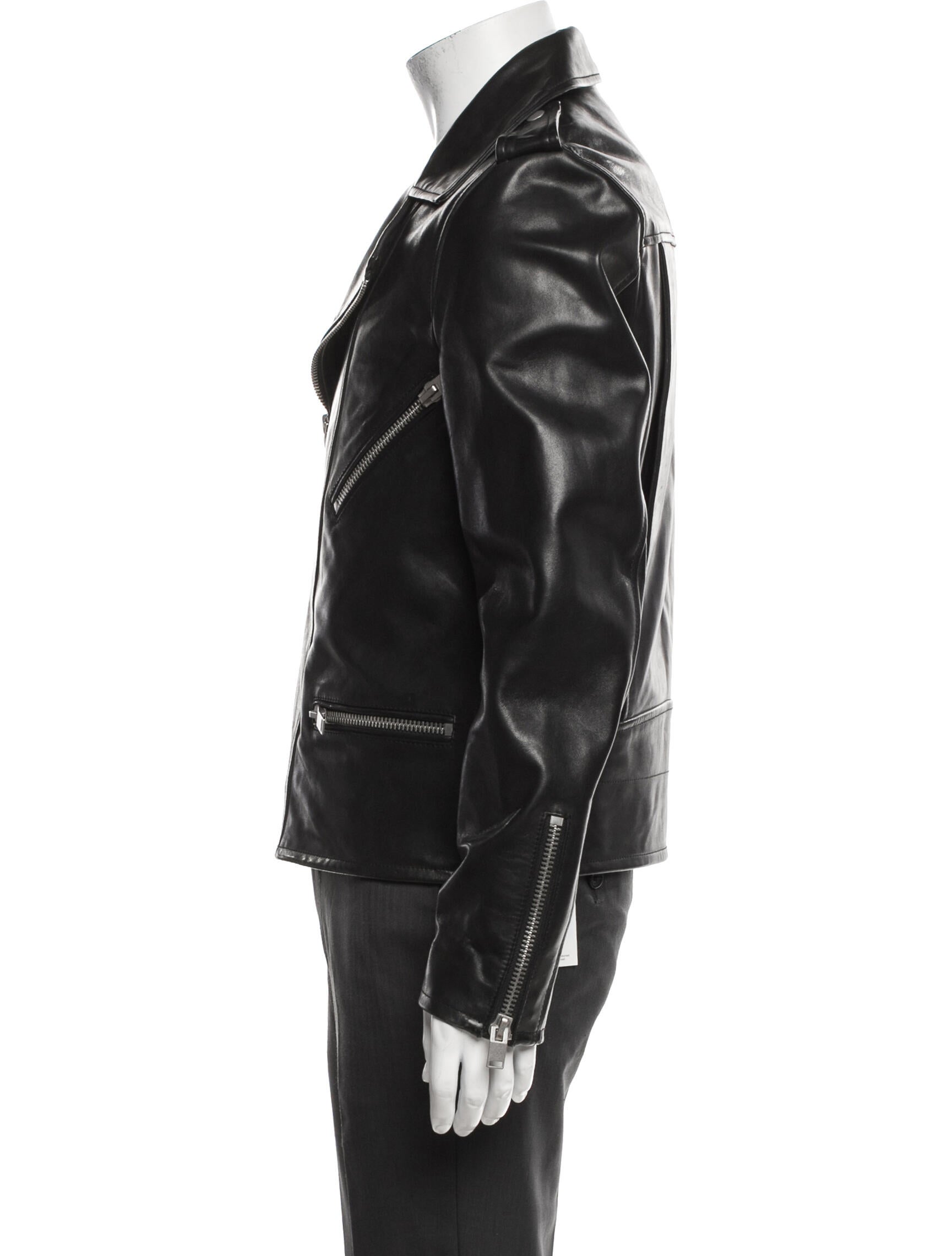 Marc New York by Andrew Marc Leather Moto Jacket - Brown Outerwear