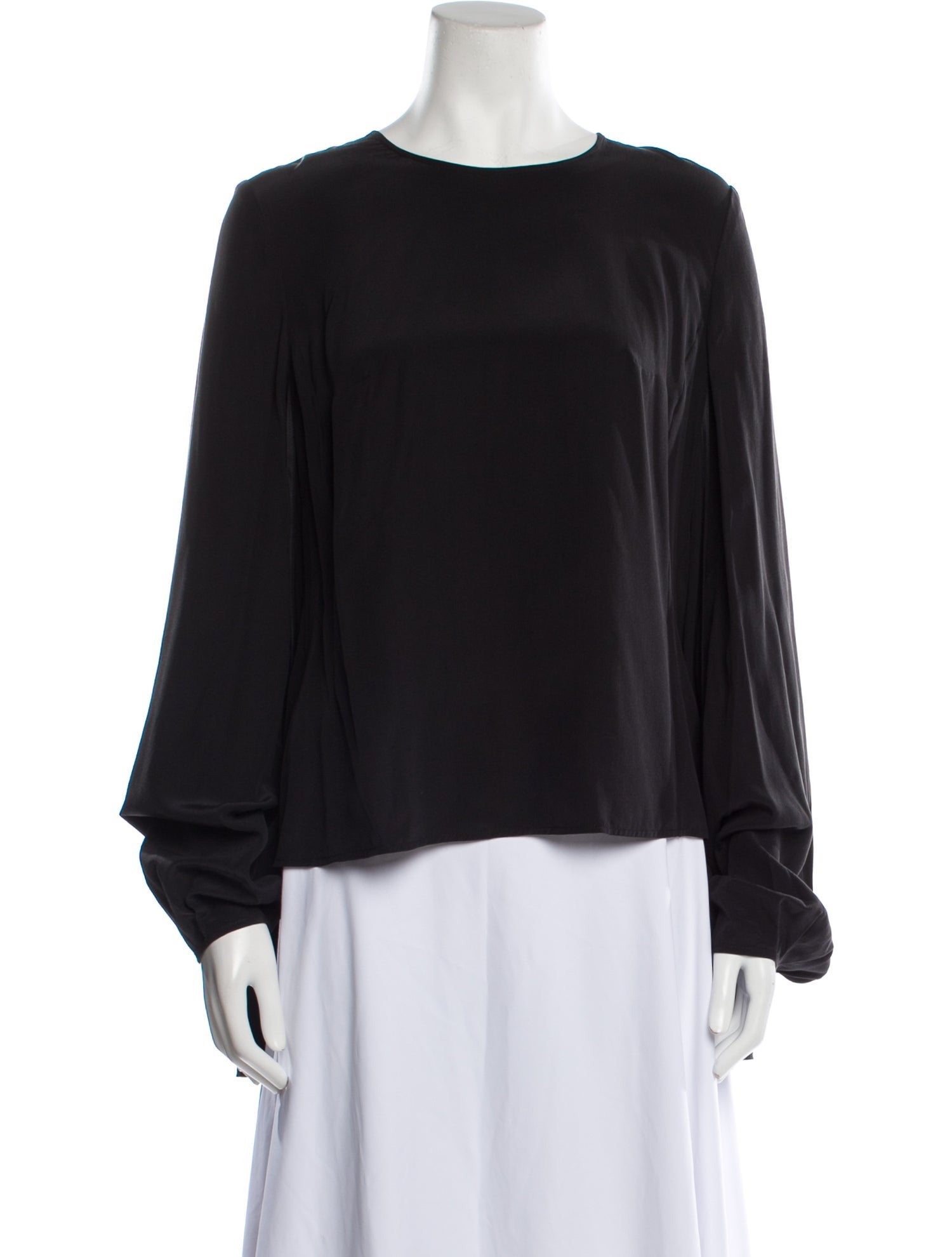 Lena Lumelsky Silk Crew Neck Blouse w/ Tags