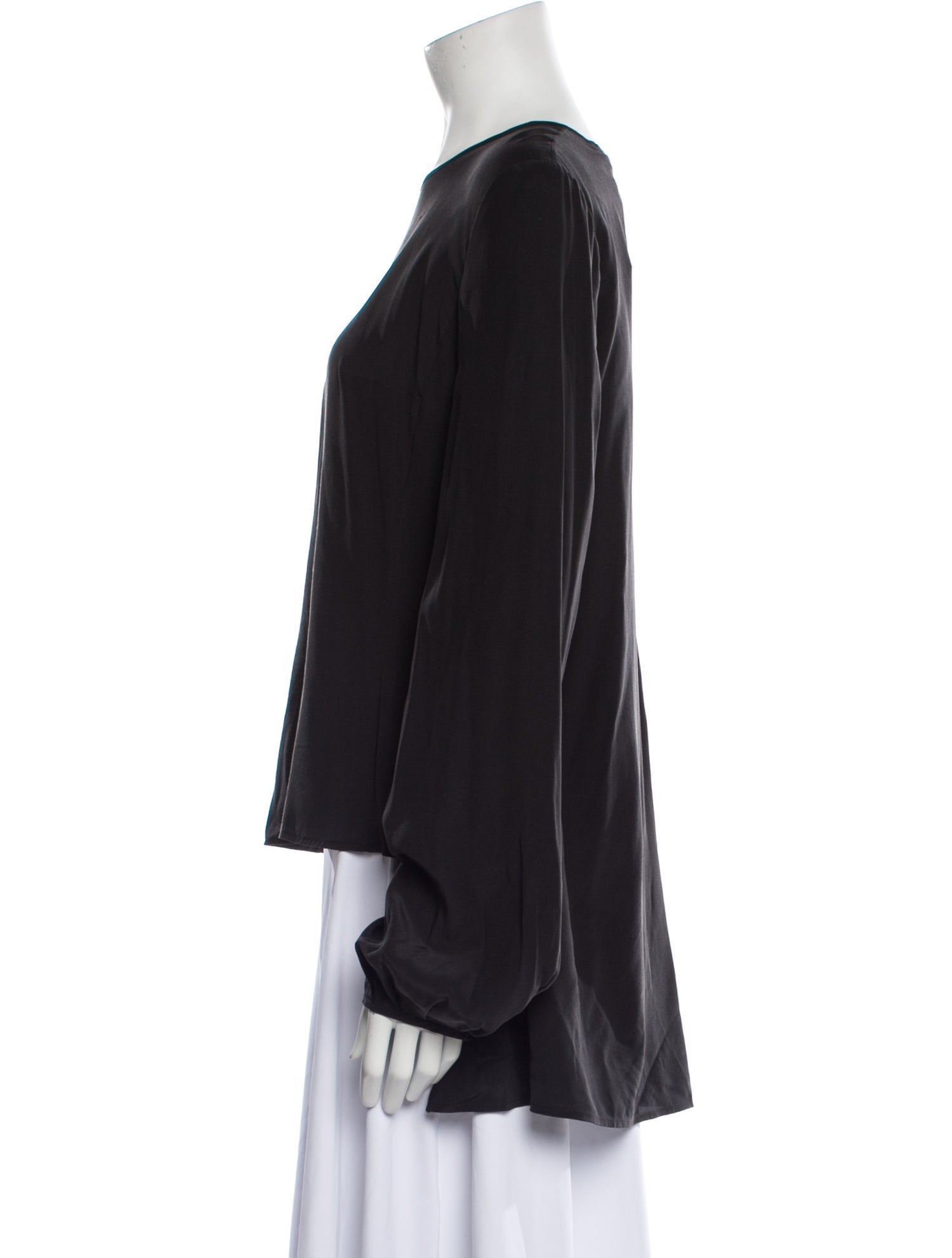 Lena Lumelsky Silk Crew Neck Blouse w/ Tags