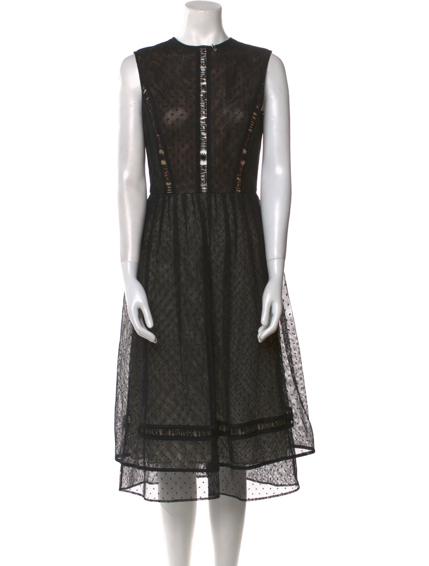 Lena Lumelsky Crew Neck Midi Length Dress