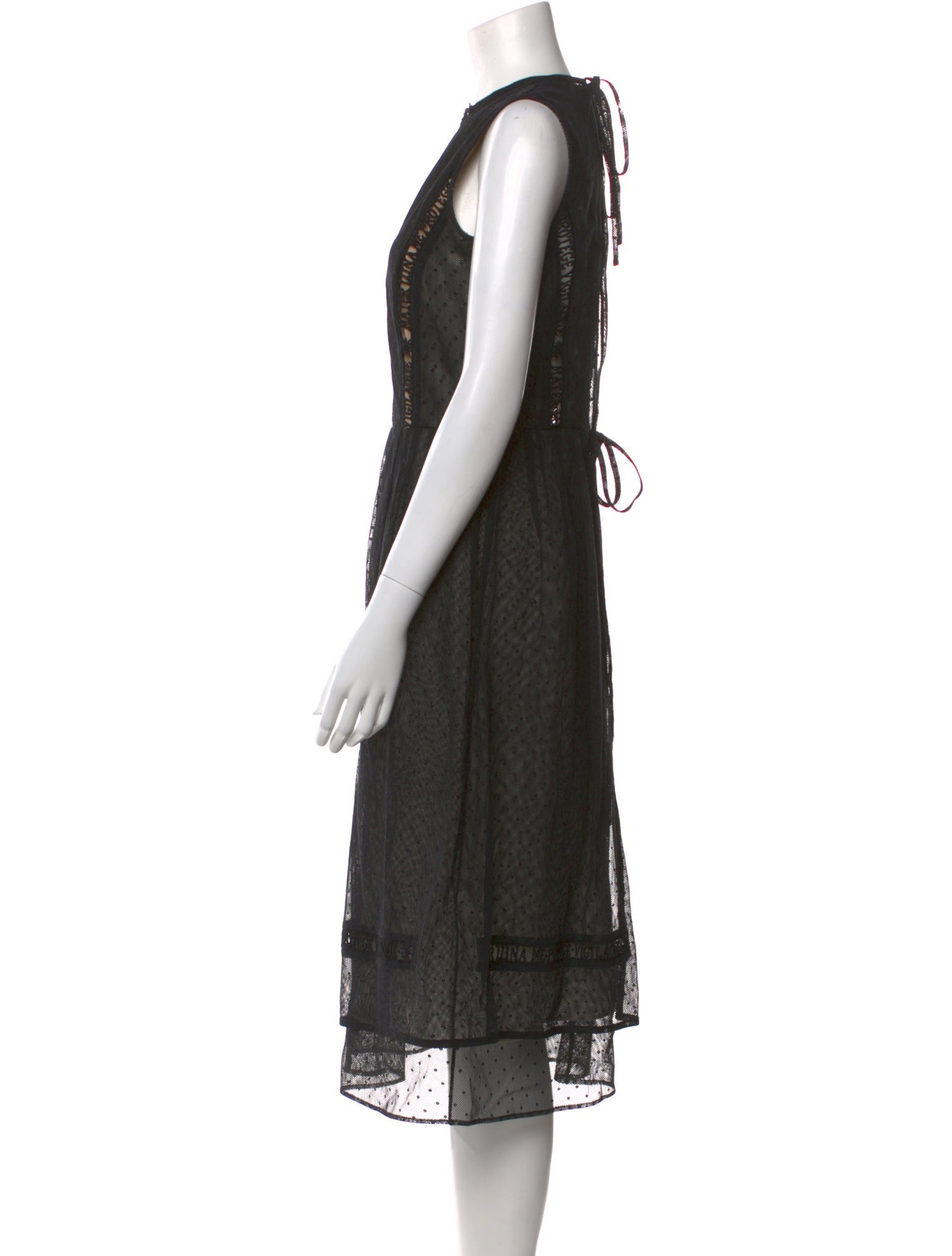 Lena Lumelsky Crew Neck Midi Length Dress