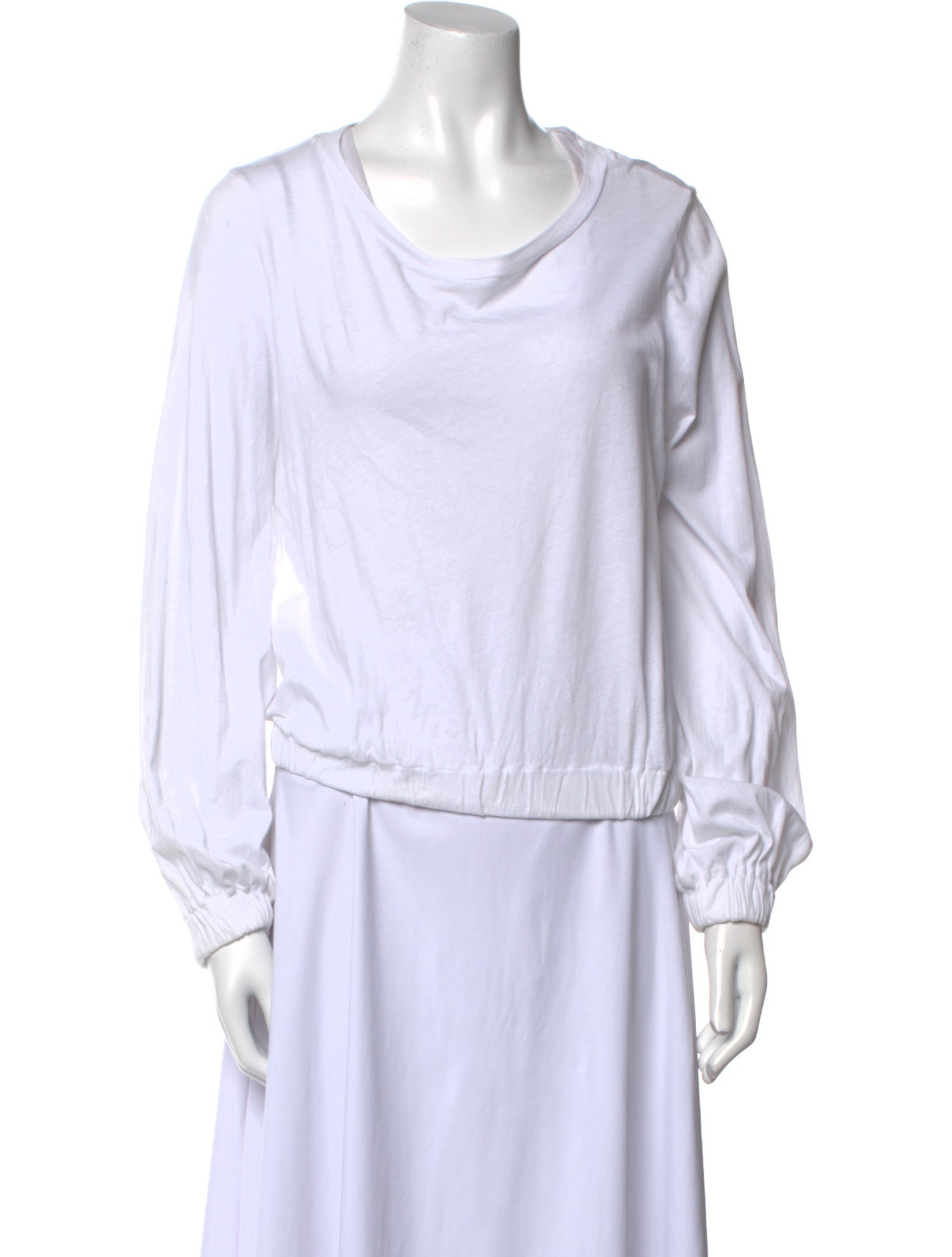 La Made Cowl Neck Long Sleeve Blouse