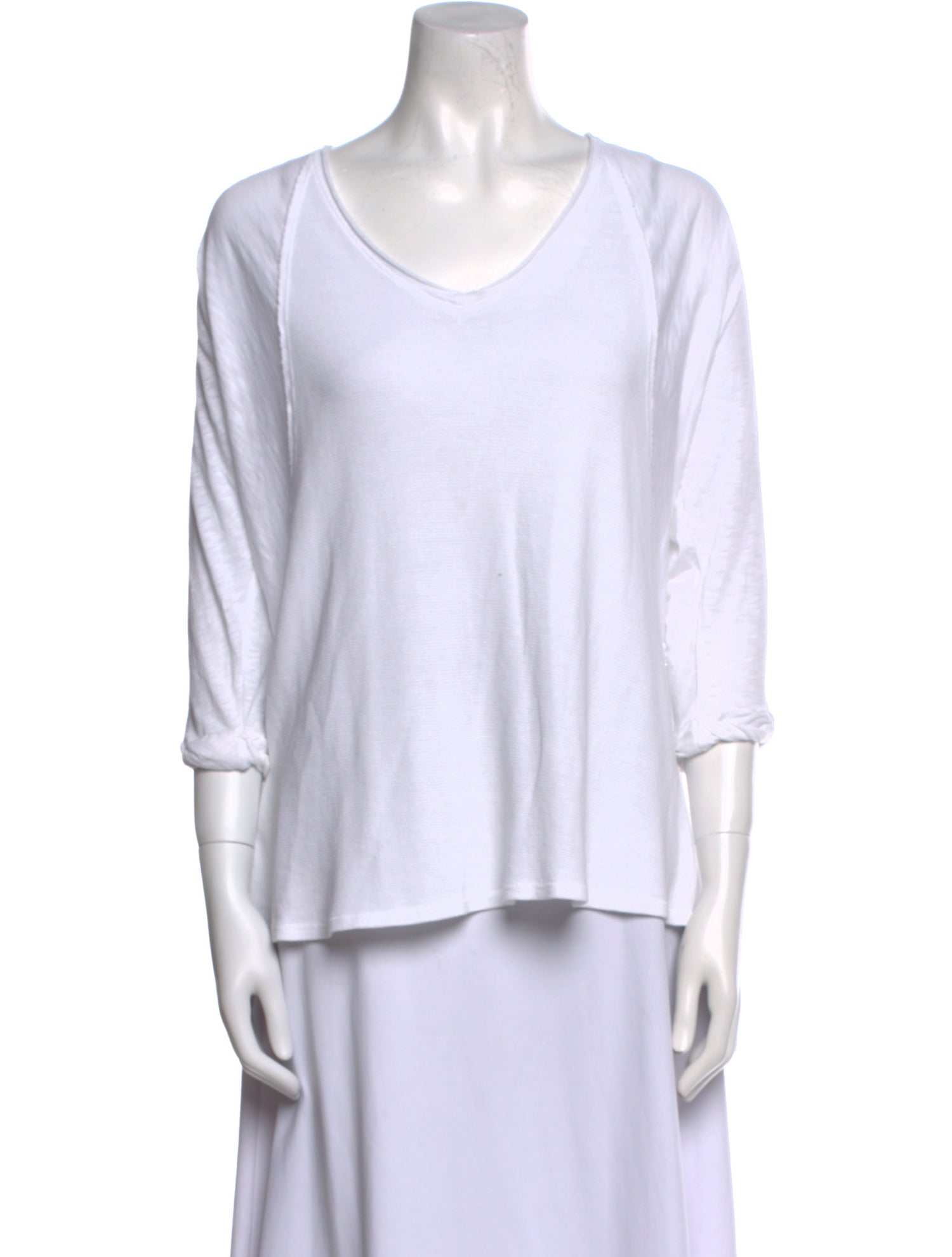 La Made Scoop Neck Three-Quarter Sleeve T-Shirt