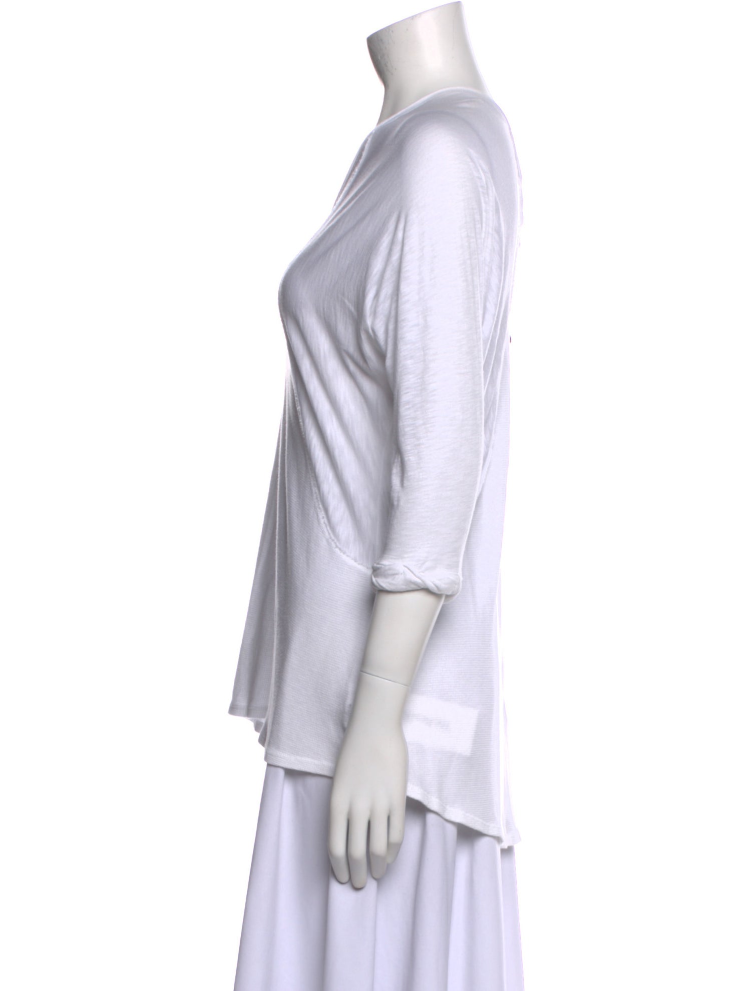 La Made Scoop Neck Three-Quarter Sleeve T-Shirt