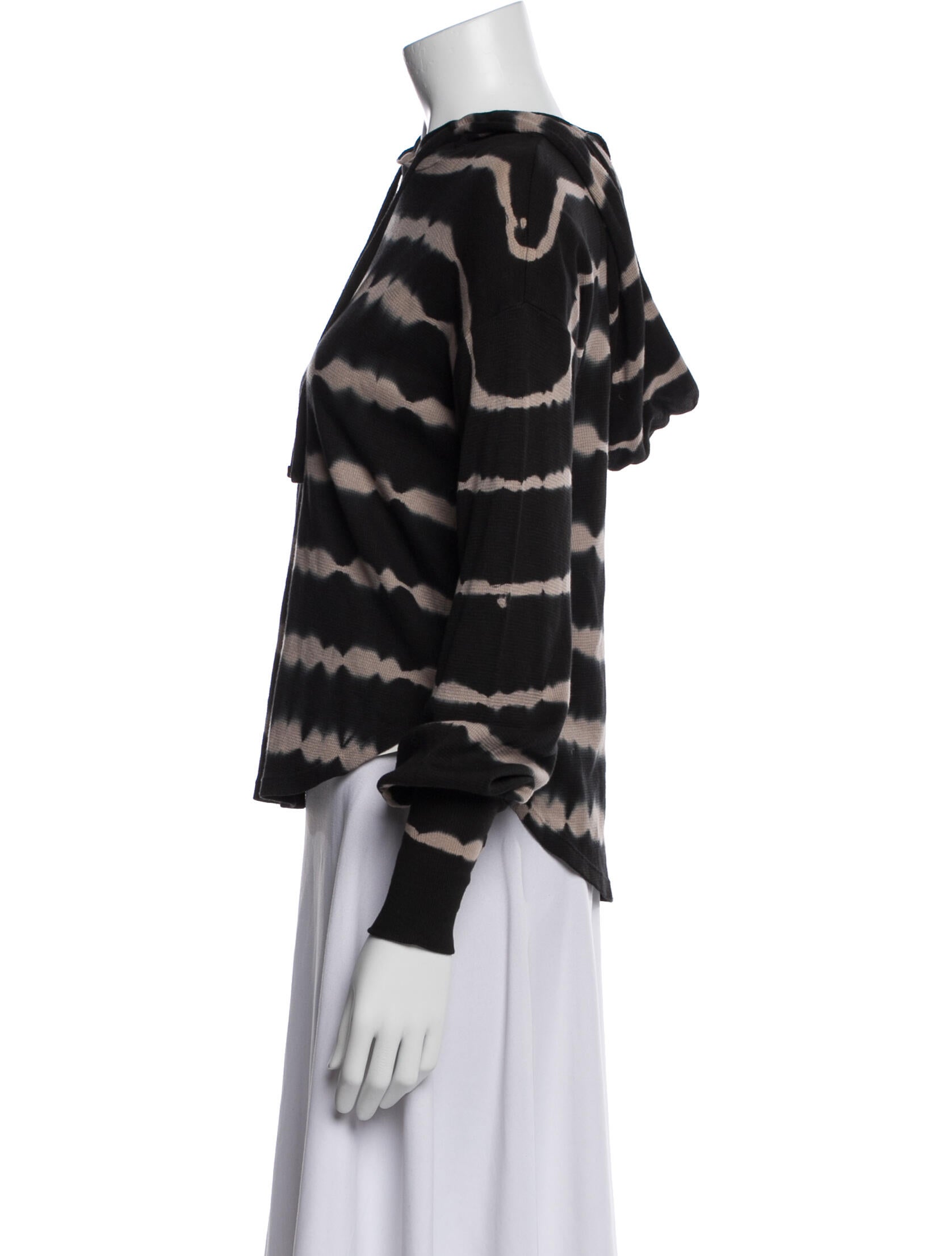 La Made Tie-Dye Print Tie Neck Sweatshirt w/ Tags