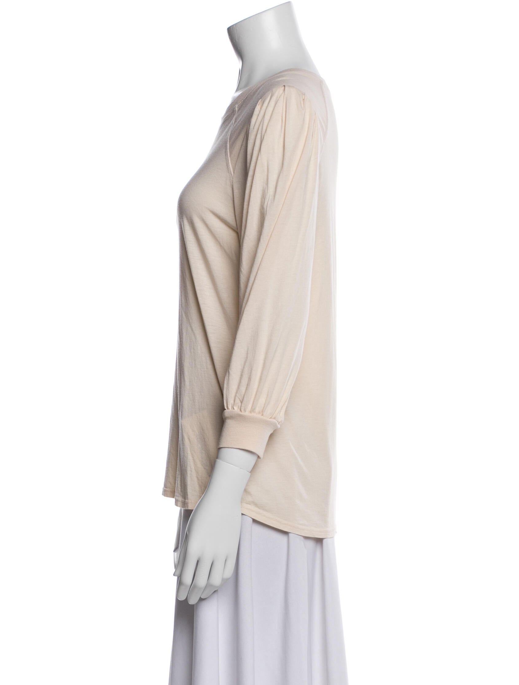 La Made Scoop Neck Three-Quarter Sleeve T-Shirt w/ Tags