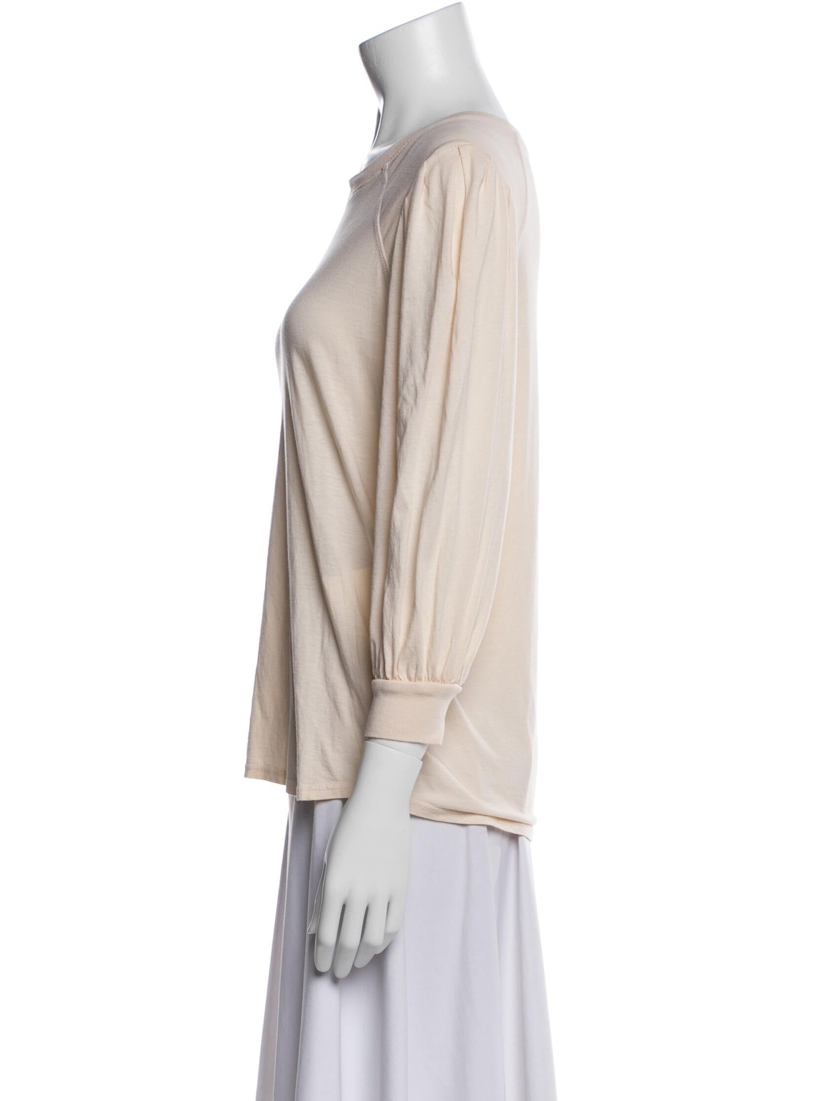 La Made Bateau Neckline Three-Quarter Sleeve T-Shirt w/ Tags