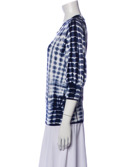 La Made Tie-Dye Print Scoop Neck Top