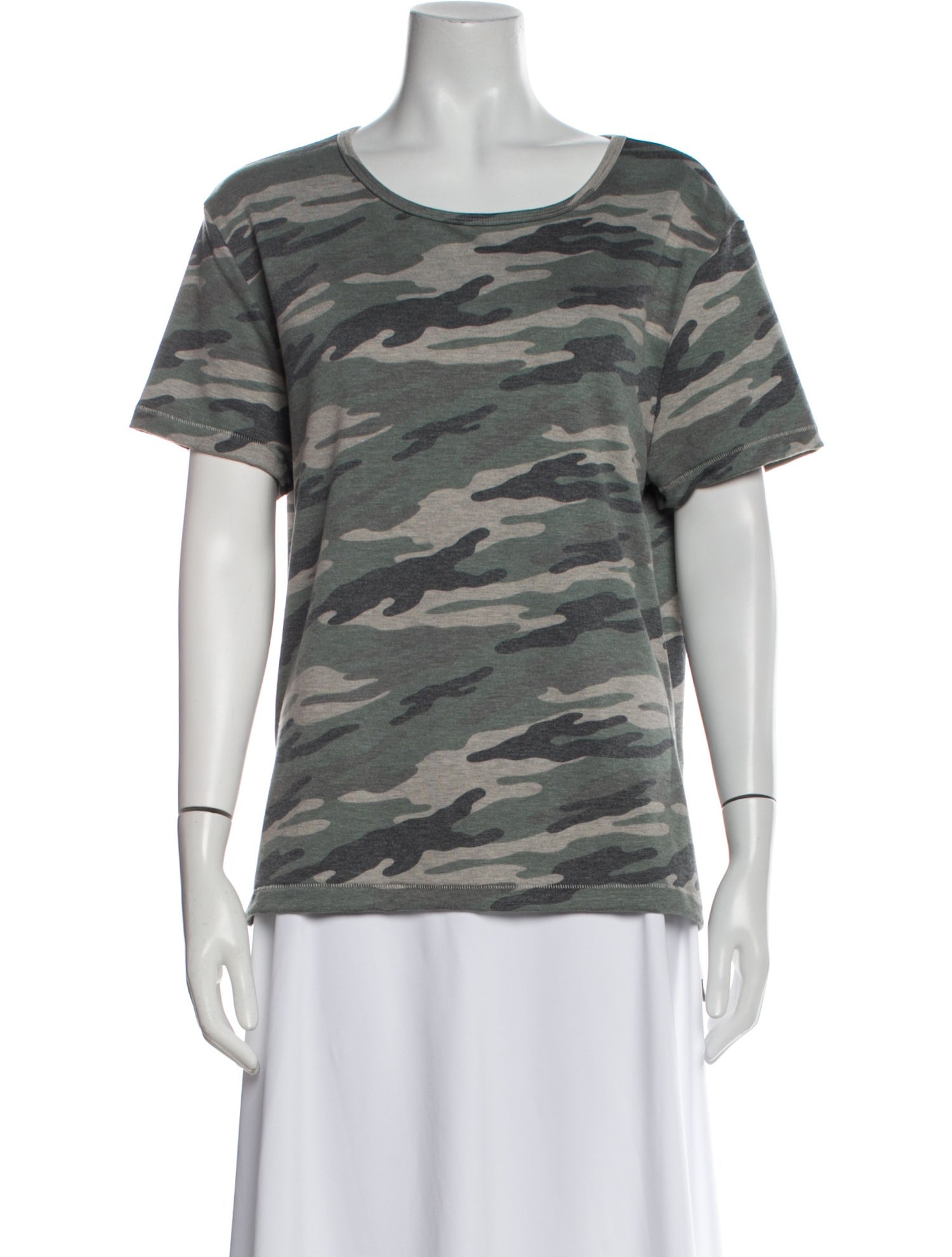 La Made Printed Scoop Neck T-Shirt