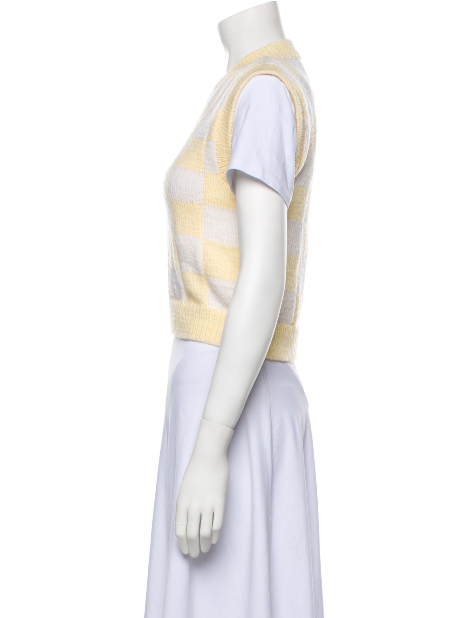 Lirika Matoshi Plaid Print V-Neck Sweater