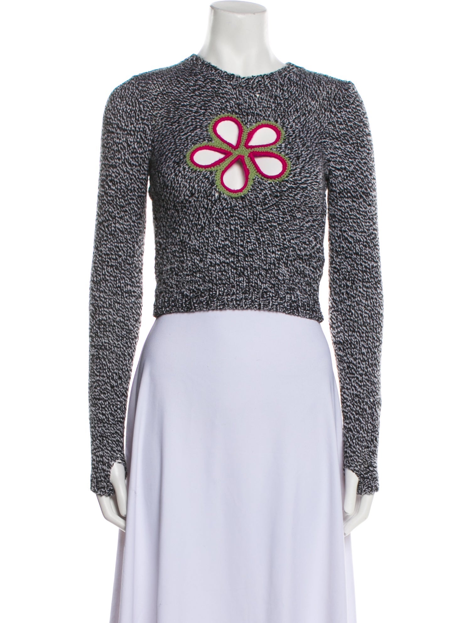 Lirika Matoshi Graphic Print Crew Neck Sweater