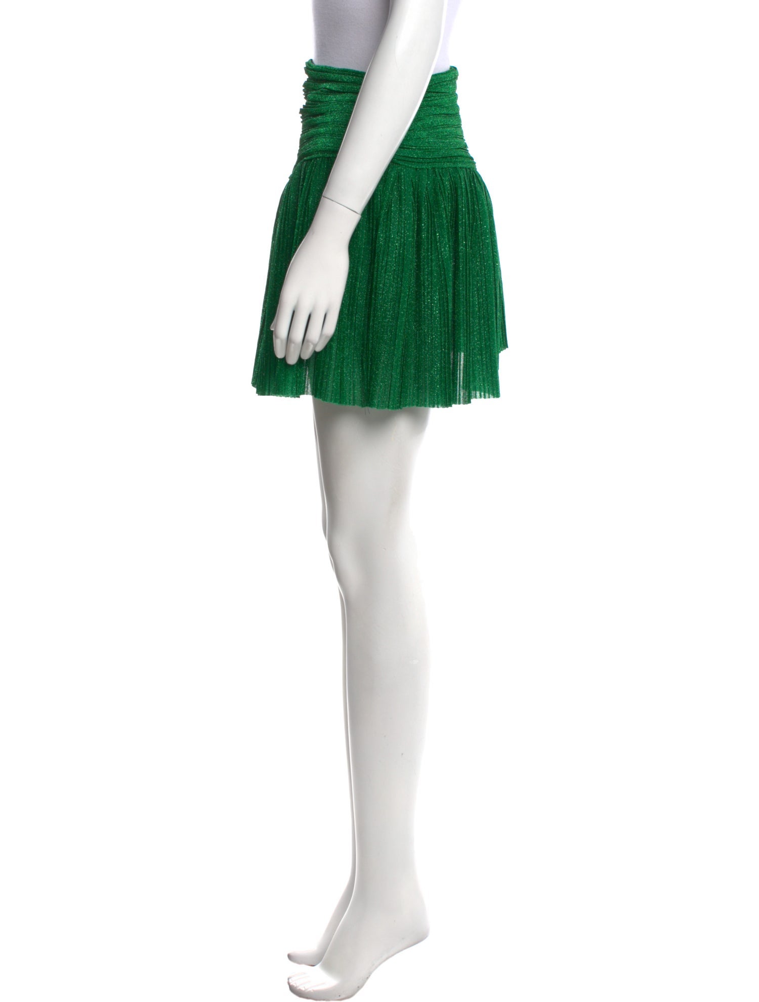 Lirika Matoshi Pleated Accents Mini Skirt