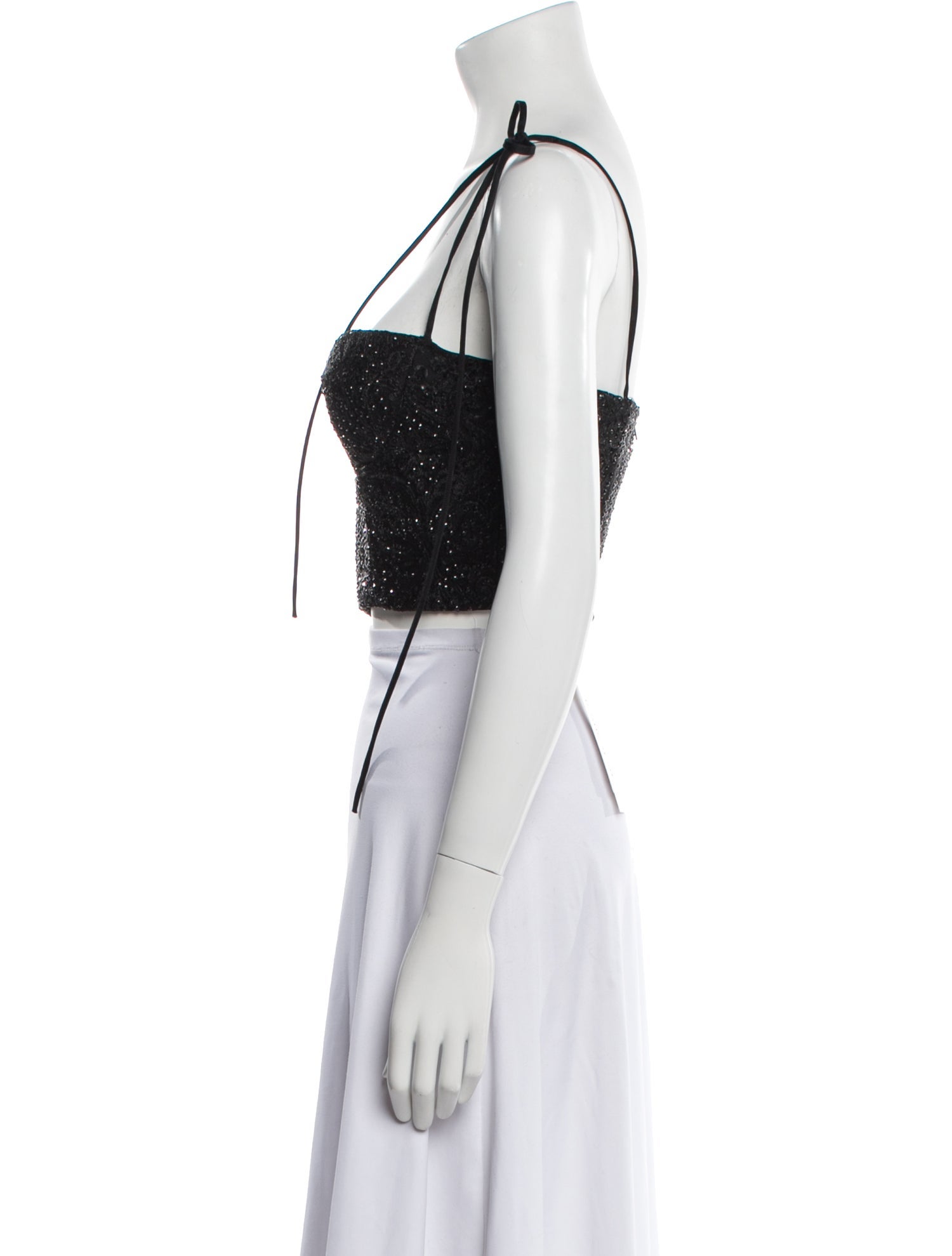 Lirika Matoshi Square Neckline Sleeveless Crop Top