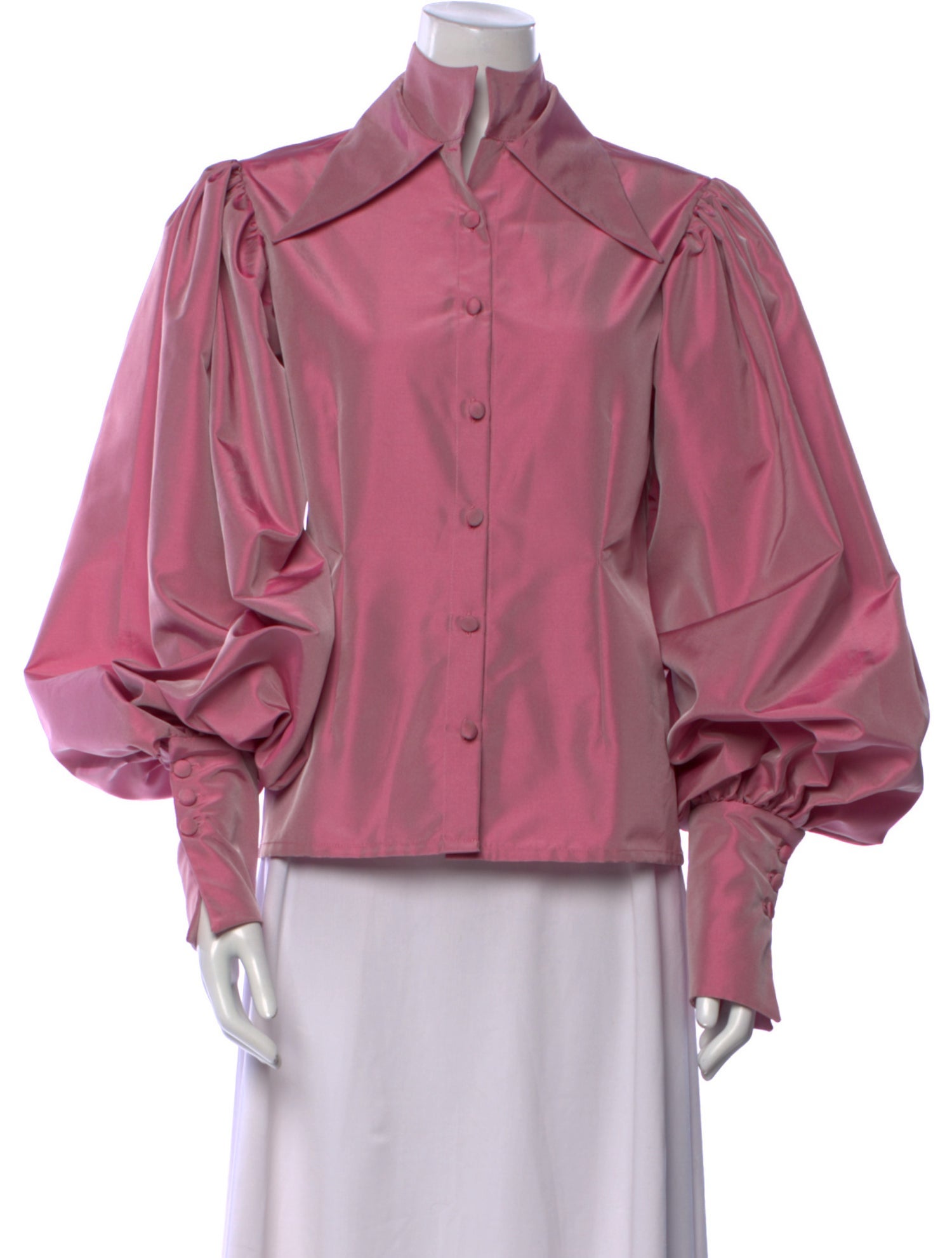 Lirika Matoshi Mock Neck Long Sleeve Blouse