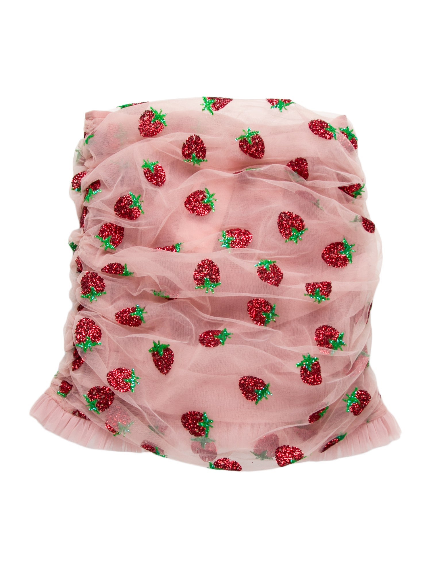 Lirika Matoshi Printed Strapless Crop Top