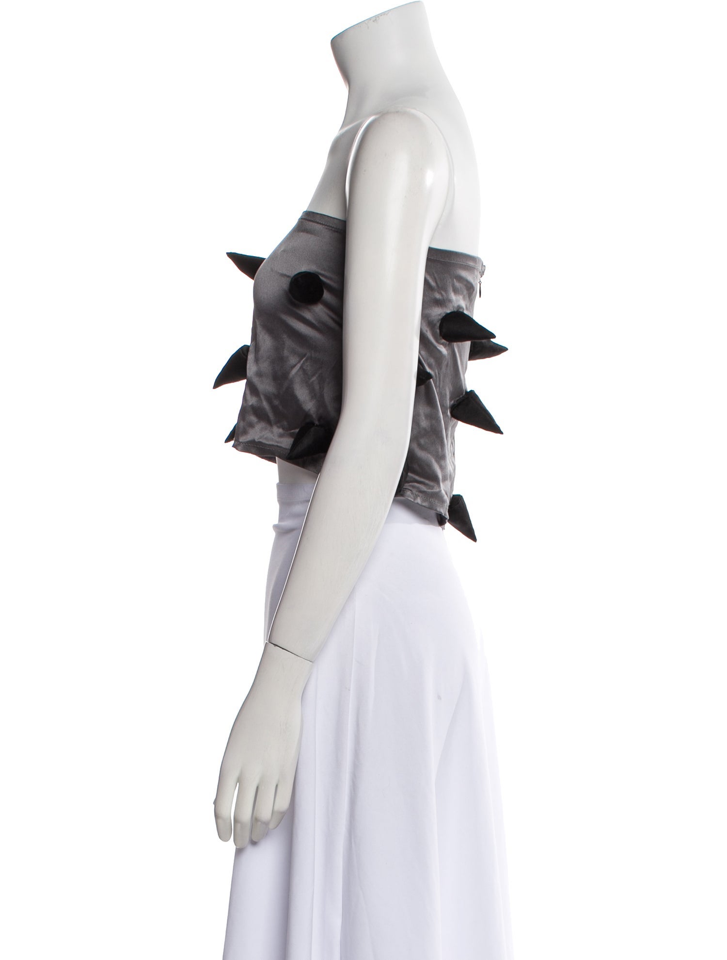 Lirika Matoshi Strapless Crop Top