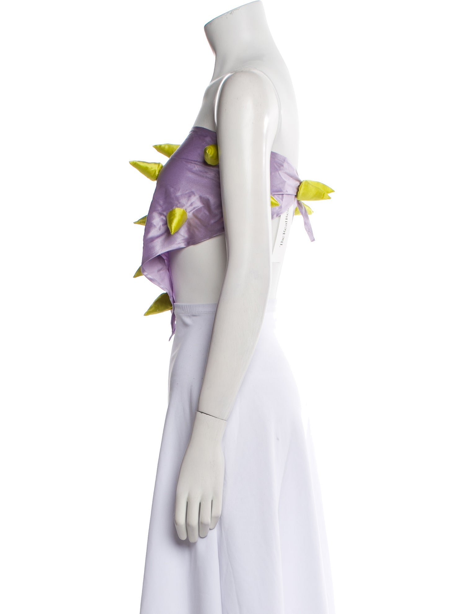 Lirika Matoshi Printed Strapless Crop Top