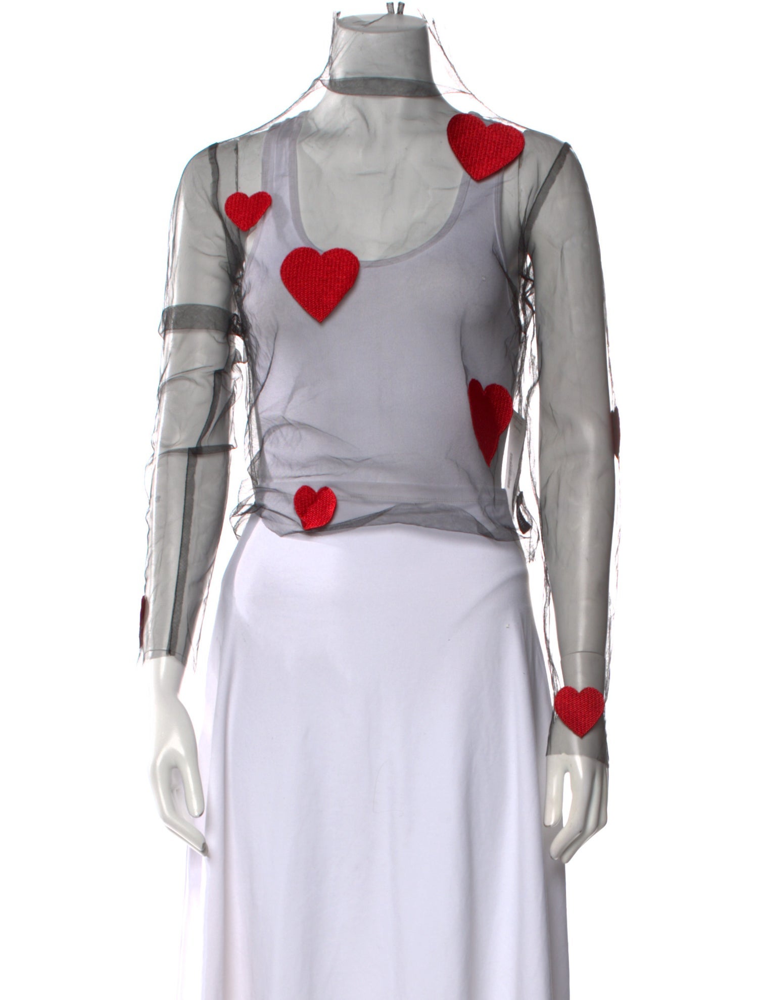 Lirika Matoshi Printed Mock Neck Crop Top