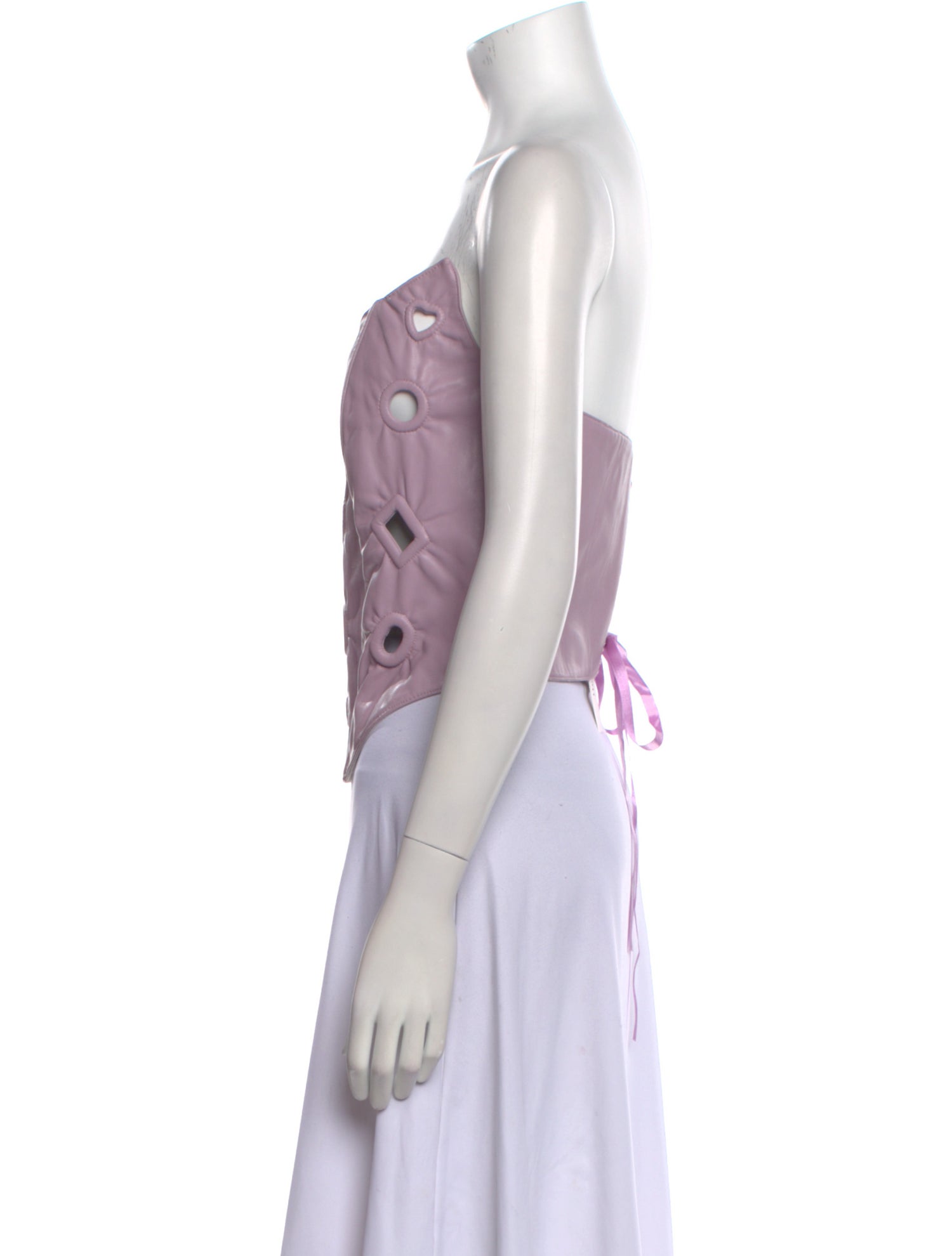 Lirika Matoshi Strapless Crop Top