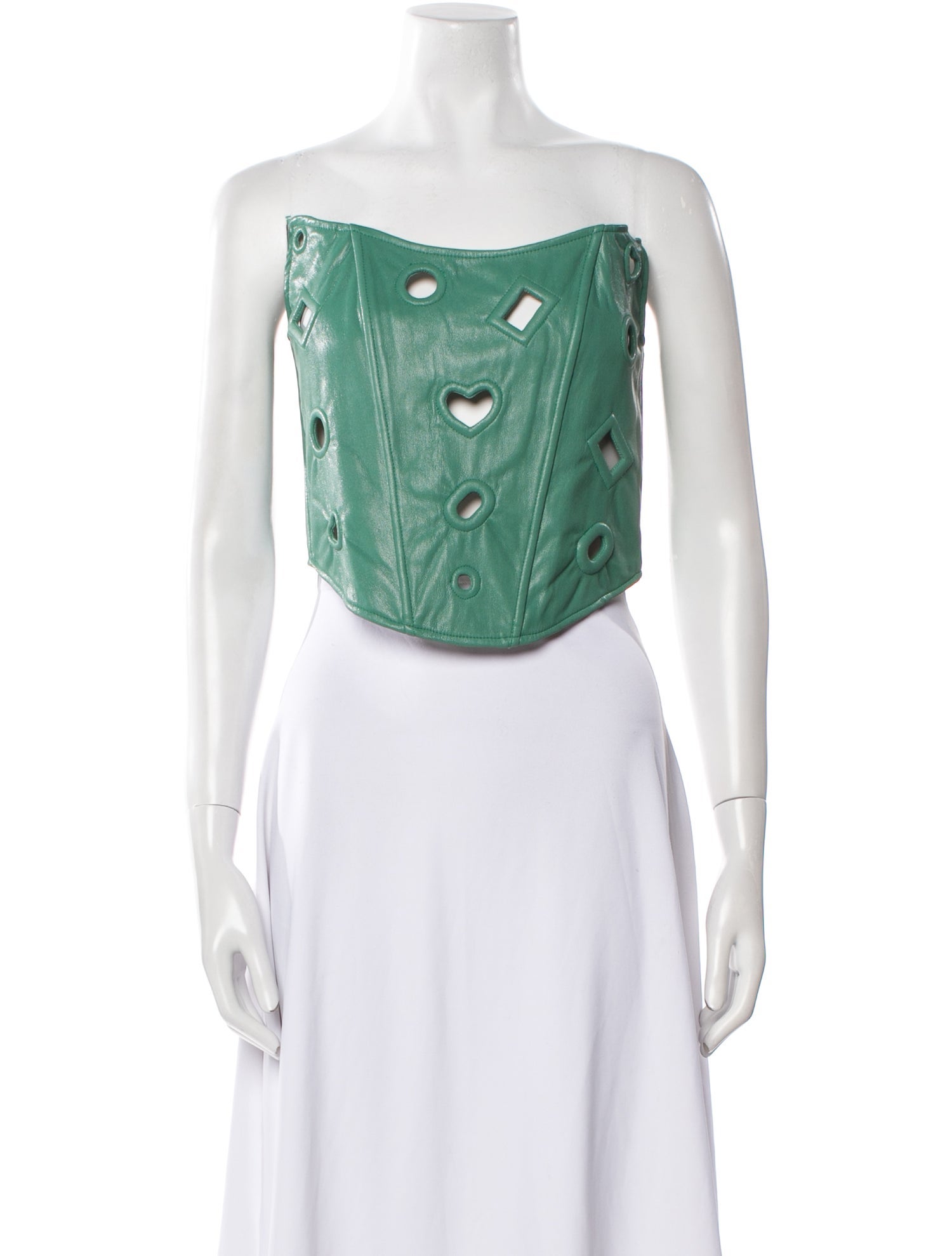 Lirika Matoshi Strapless Crop Top