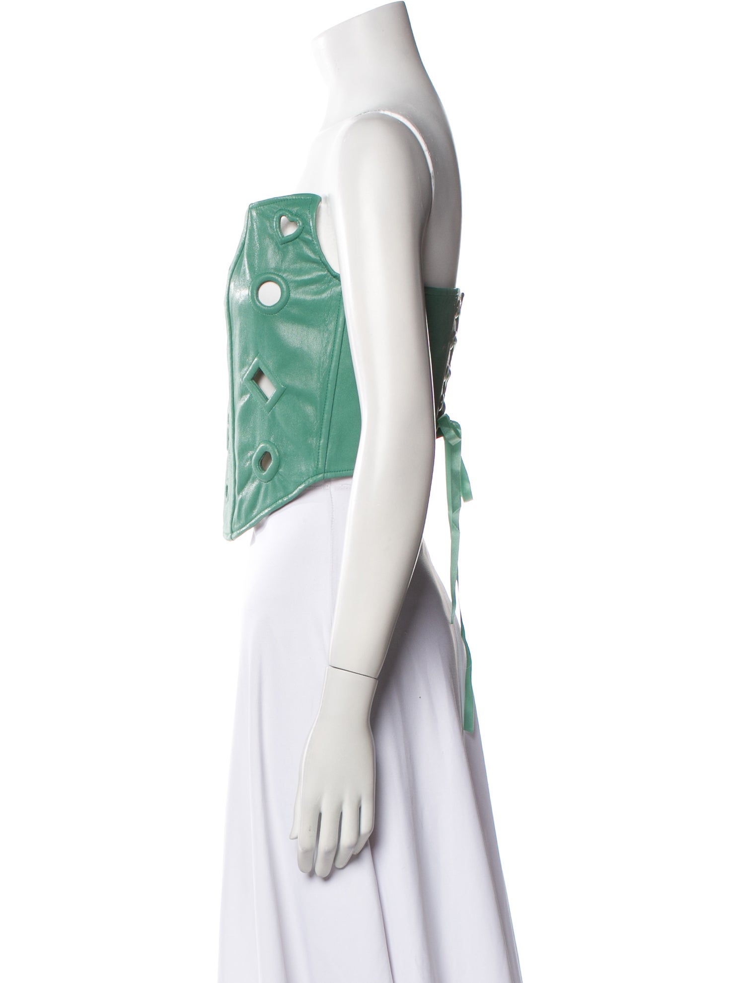 Lirika Matoshi Strapless Crop Top