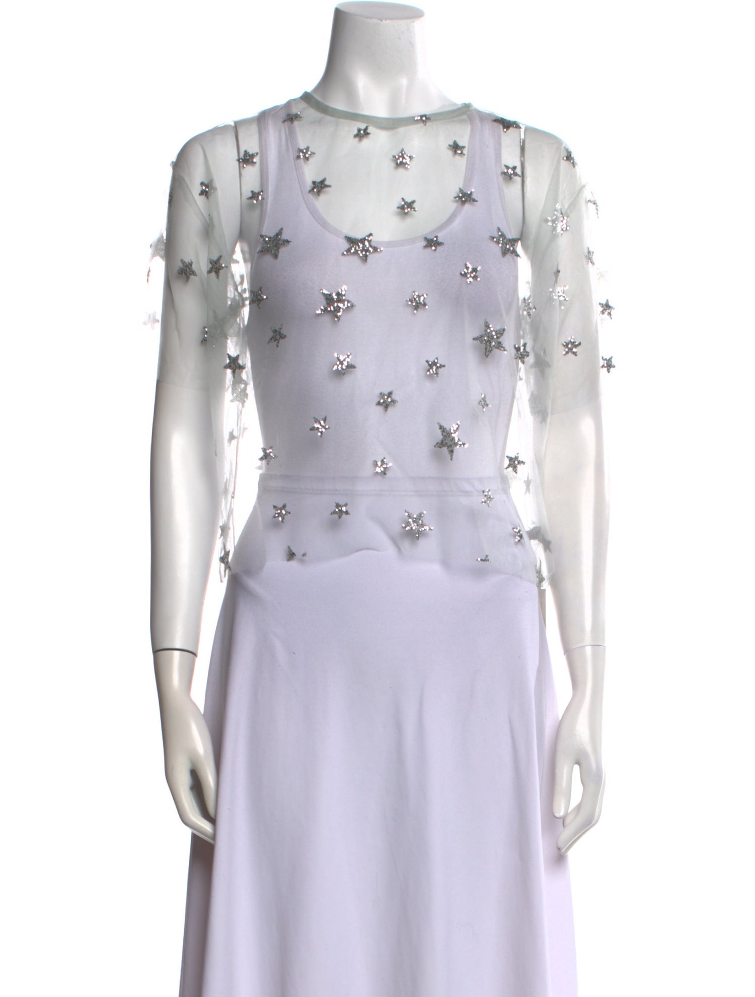 Lirika Matoshi Printed Crew Neck Crop Top