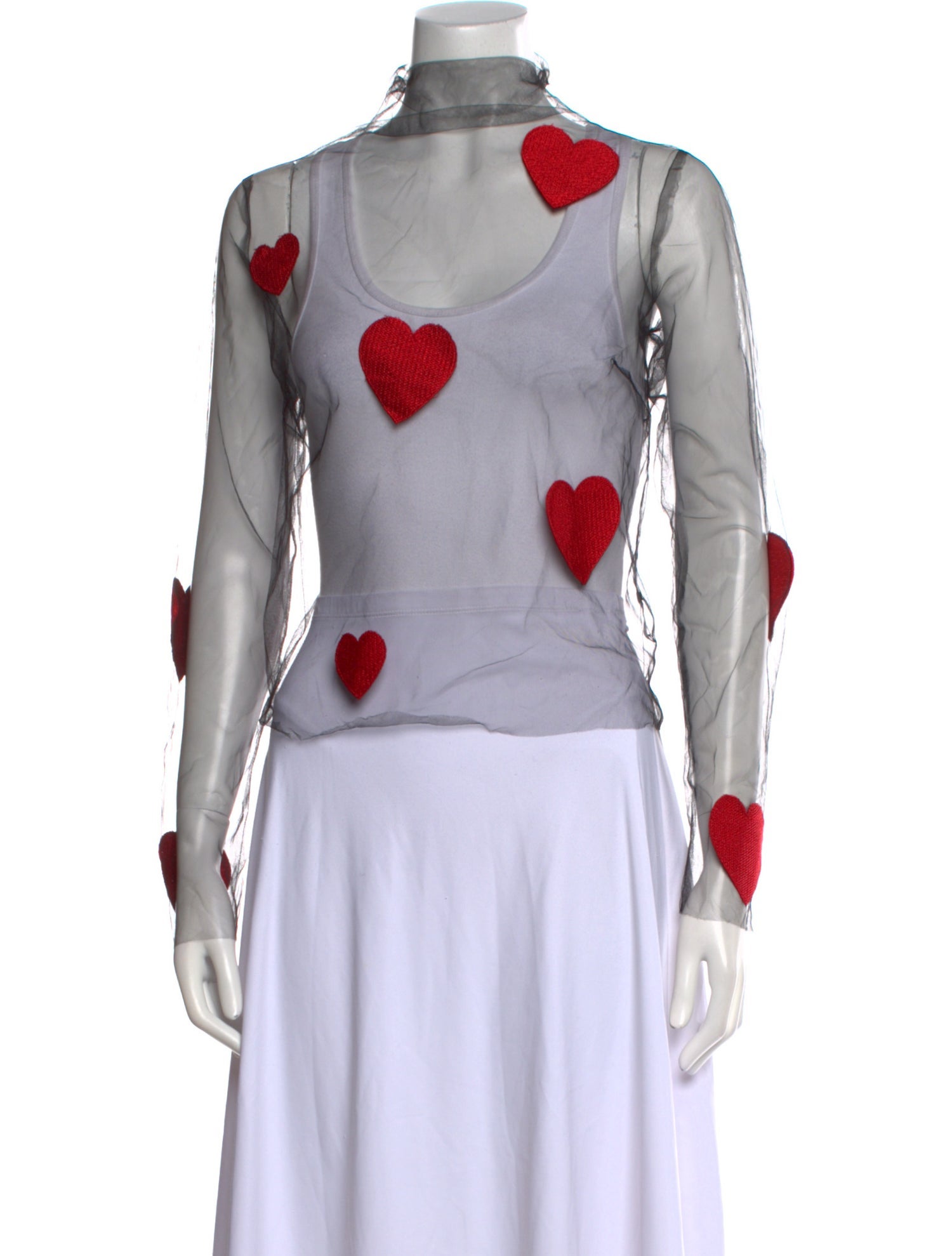 Lirika Matoshi Printed Mock Neck Top