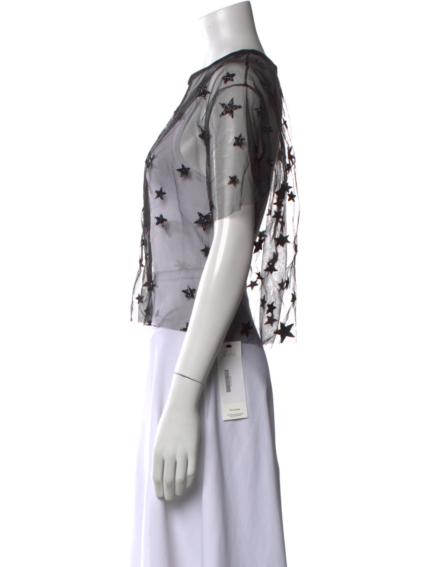 Lirika Matoshi Printed Scoop Neck Crop Top